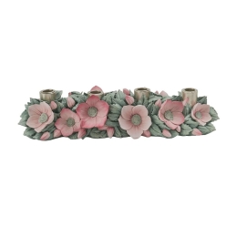 Κηροπήγιο 4 Θέσεων Rose 658091 44x12,5x9,2cm Multi Marva Κεραμικό