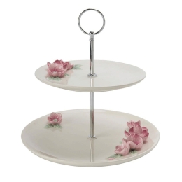 Ορντερβιέρα 2 Θέσεων Rose 658094 23x23x23,3cm Multi Marva Κεραμικό