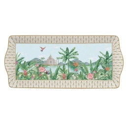 Πιατέλα Σερβιρίσματος Ορθογώνια Paradise Sauvage 1109PASA 35x15cm Multi Easy Life Πορσελάνη