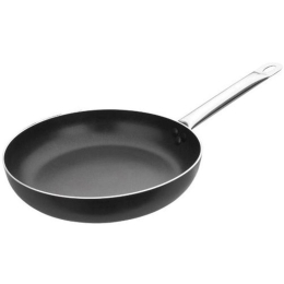 Τηγάνι Αντικολλητικό Ichef 403024 Φ24cm Inox-Black Ibili 24cm Αλουμίνιο