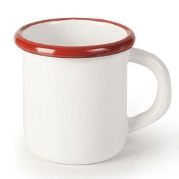 Κούπα Bordeaux 909408 Φ8cm White-Bordeaux Ibili Εμαγιέ