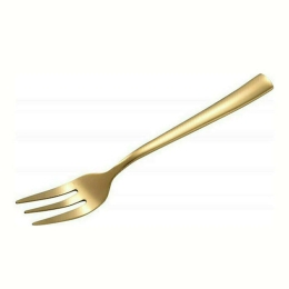 Πιρουνάκι Γλυκού Nis 03071 15,5cm Gold Dinox Ανοξείδωτο Ατσάλι