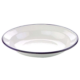 Πιάτο Βαθύ Εμαγιέ Blanca 912936 36cm White-Blue Ibili Εμαγιέ