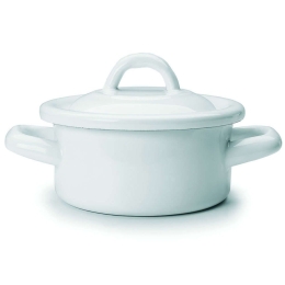 Κατσαρόλα Εμαγιέ Blanca 902712 12cm White Ibili 12cm Εμαγιέ