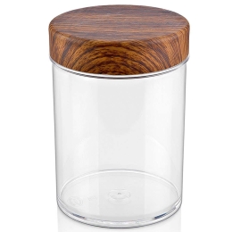Βάζο Αποθήκευσης 10828 1000ml Clear-Brown Evelin Πολυστερίνη