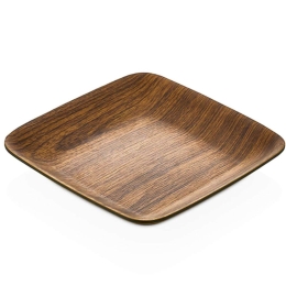 Πιάτο Ρηχό 10290 23,5x23,5cm Brown Evelin Πολυστερίνη