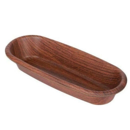 Ορντεβιέρα Οβάλ 10178 12x29,5cm Brown Evelin Πολυστερίνη