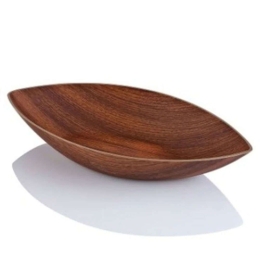 Πιατέλα Γόνδολα 10223 35x17,5x6,5cm Brown Evelin Πολυστερίνη