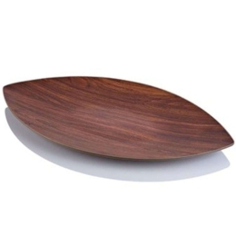 Πιατέλα Leaf 10211 45x25x3cm Brown Evelin Πολυστερίνη