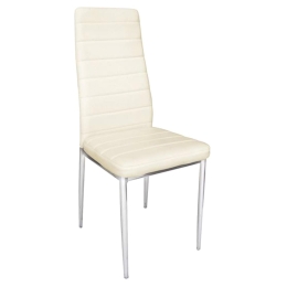 Καρέκλα Jetta ΕΜ966Χ,14 40x50x95cm  Εcru Μέταλλο,PVC