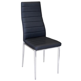 Καρέκλα Jetta ΕΜ966Χ,34 40x50x95cm Black Μέταλλο,PVC