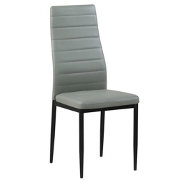 Καρέκλα Jetta ΕΜ966Β,86 Grey 40x50x95 cm Σετ 6τμχ Μέταλλο,Ύφασμα