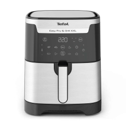Φριτέζα Αέρος Ψηφιακή Easy Fry & Grill XXL EY801D 1830W 6,5Lt Inox-Black Tefal Ανοξείδωτο Ατσάλι