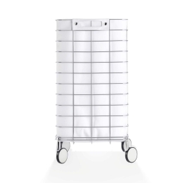 Καλάθι Απλύτων 0613750 73x35x35cm White-Chrome Decor Walther Ανοξείδωτο Ατσάλι