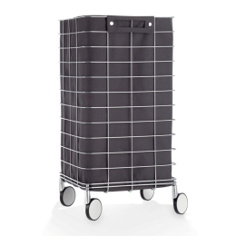 Καλάθι Απλύτων 0613794 73x35x35cm Anthracite-Chrome Decor Walther Ανοξείδωτο Ατσάλι