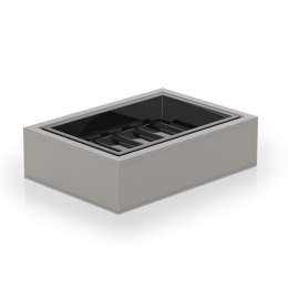 Σαπουνοθήκη Brownie 0937949 13x9,5x3,7cm Taupe Decor Walther Τεχνόδερμα
