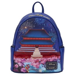 Σακίδιο Πλάτης Παιδικό Disney - Mulan Castle Light Up WDBK2205 23x25,4x11,4cm Multi Loungefly