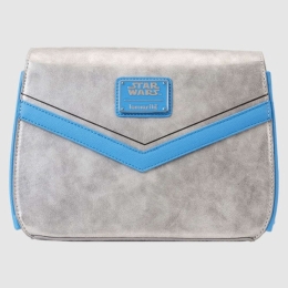 Τσαντάκι Χιαστί Disney Star Wars: Attack off the Clones - Jango Fett STTB0234 24,1x17,8x10,1cm Silver-Blue Loungefly