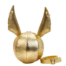 Τσαντάκι Χιαστί Harry Potter -  Golden Snitch HPTB0199 18x18x18cm Gold Loungefly