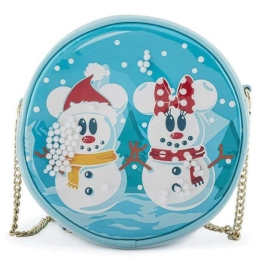 Τσαντάκι Χιαστί Παιδικό Disney Snowman Mickey Minnie Snow GlobeWDTB2339 Multi Loungefly
