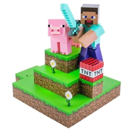 Φωτιστικό Επιτραπέζιο Minecraft - Steve Diorama PP9463MCF 25x23x30cm Multi Paladone
