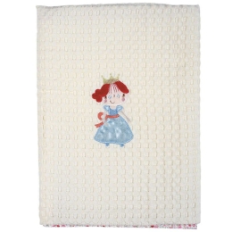 Βρεφική Κουβέρτα Πικέ 6511 Baby Dream Embroidery Pink Das Home Κούνιας 110x150cm 100% Βαμβάκι