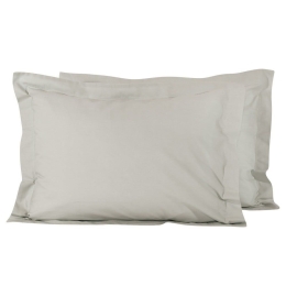 Μαξιλαροθήκες 1020 (Σετ 2τμχ) Grey Das Home 50Χ70 100% Βαμβάκι