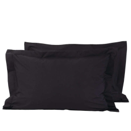 Μαξιλαροθήκες Σετ 2τμχ 1015 Black Das Home 50Χ70 50x70cm 100% Βαμβάκι