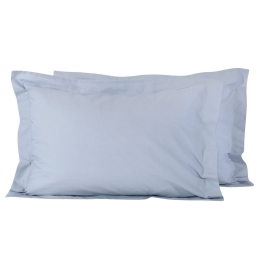 Μαξιλαροθήκες Σετ 2τμχ 1018 Grey Das Home 50Χ70 50x75cm 100% Βαμβάκι