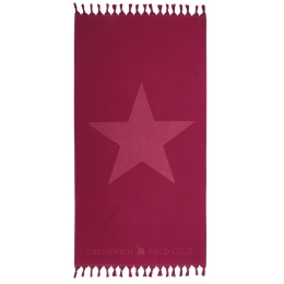 Πετσέτα Θαλάσσης - Παρεό 2891 Red Greenwich Polo Club Θαλάσσης 90x170cm 100% Βαμβάκι