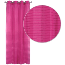 Κουρτίνα 2084 Με Τρουκς Fuchsia Das Home 140X260 Πολυέστερ
