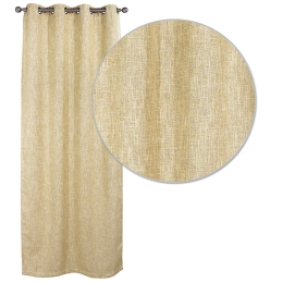 Κουρτίνα 2131 Με Τρουκς Beige Das Home 140X280 Πολυέστερ