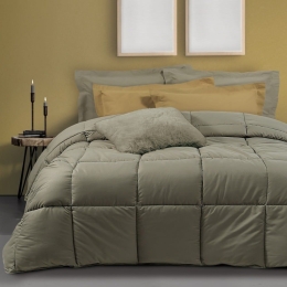 Πάπλωμα Happy 9548 Olive Das Home Μονό 160x220cm Microfiber