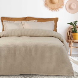 Κουβέρτα Πικέ 0470 Ecru Das Home Μονό 100% Βαμβάκι