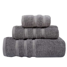 Πετσέτα Prestige1163 Grey Das Home Προσώπου 50x90cm 100% Βαμβάκι