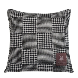 Διακοσμητικό Μαξιλάρι (Με Γέμιση) 2786 Black-Grey Greenwich Polo Club 42Χ42 Βαμβάκι-Πολυέστερ