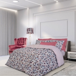 Παπλωματοθήκη 2119 (Σετ 2τμχ) Bordo-Blue-Beige Greenwich Polo Club Μονό 160x240cm 100% Cotton