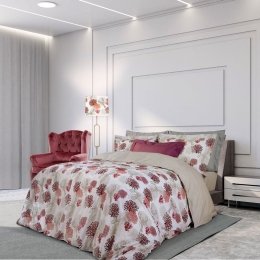 Παπλωματοθήκη 2120 (Σετ 2τμχ) Cream-Red Greenwich Polo Club Μονό 160x240cm 100% Cotton