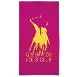 Πετσέτα Θαλάσσης 3787 Fuchsia Greenwich Polo Club Θαλάσσης 90x170cm 100% Βαμβάκι