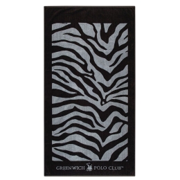 Πετσέτα Θαλάσσης 3604 Black-Grey Greenwich Polo Club Θαλάσσης 90x170cm 100% Βαμβάκι