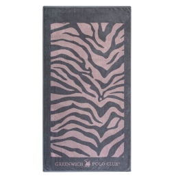 Πετσέτα Θαλάσσης 3605 Grey-Nude Greenwich Polo Club Θαλάσσης 90x170cm 100% Βαμβάκι