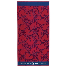 Πετσέτα Θαλάσσης 3651 Red-Blue Greenwich Polo Club Θαλάσσης 90x170cm 100% Βαμβάκι