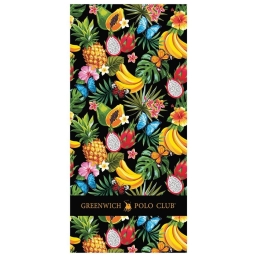 Πετσέτα Θαλάσσης 3712 Yellow-Green-Red Greenwich Polo Club Θαλάσσης 80x170cm 100% Βαμβάκι
