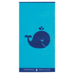 Πετσέτα Θαλάσσης Παιδική 3662 Blue Greenwich Polo Club Θαλάσσης 70x140cm 100% Βαμβάκι