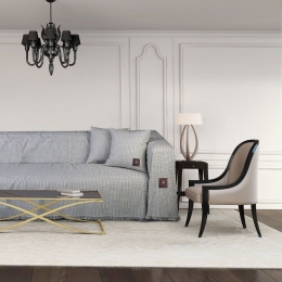 Ριχτάρι 2784 Ecru-Grey Greenwich Polo Club Τριθέσιο 180x300cm Βαμβάκι-Πολυέστερ