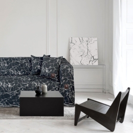 Ριχτάρι 2791 Black-Grey Greenwich Polo Club Τριθέσιο 180x300cm Βαμβάκι-Πολυέστερ