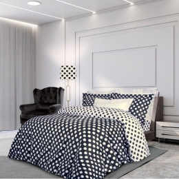 Σεντόνια 2126 (Σετ 4τμχ) Ecru-Black Greenwich Polo Club Υπέρδιπλo 240x260cm 100% Βαμβακοσατέν