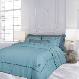Σεντόνια 2132 (Σετ 4τμχ) Blue Greenwich Polo Club Υπέρδιπλο 240x270cm 100% Βαμβακοσατέν