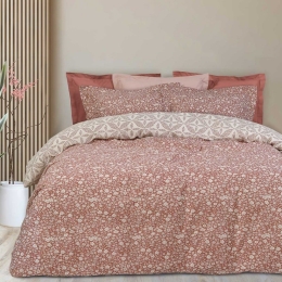 Παπλωματοθήκη Happy 9584 (Σετ 3τμχ) Terra Das Home Υπέρδιπλο 220x240cm Βαμβάκι-Πολυέστερ