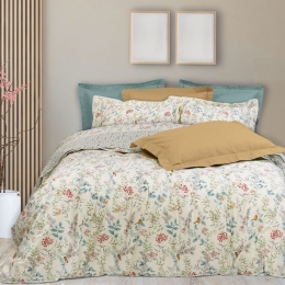 Παπλωματοθήκη Prestige 1659 (Σετ 3τμχ) Multi Das Home Υπέρδιπλο 220x240cm 100% Βαμβακοσατέν